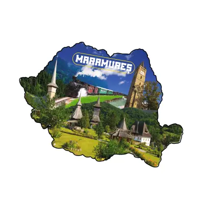 Mgs192-magnet frigider-harta maramures